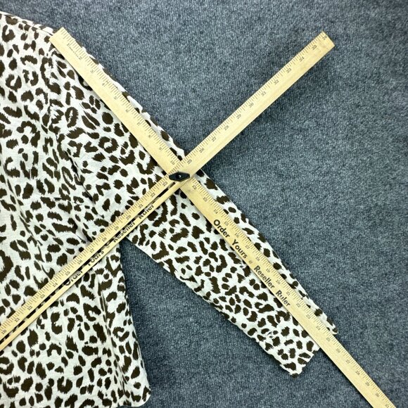 J Crew Shirt Womens 10 Brown Button Up Linen Blend Long Sleeve Breathable - Picture 12 of 15